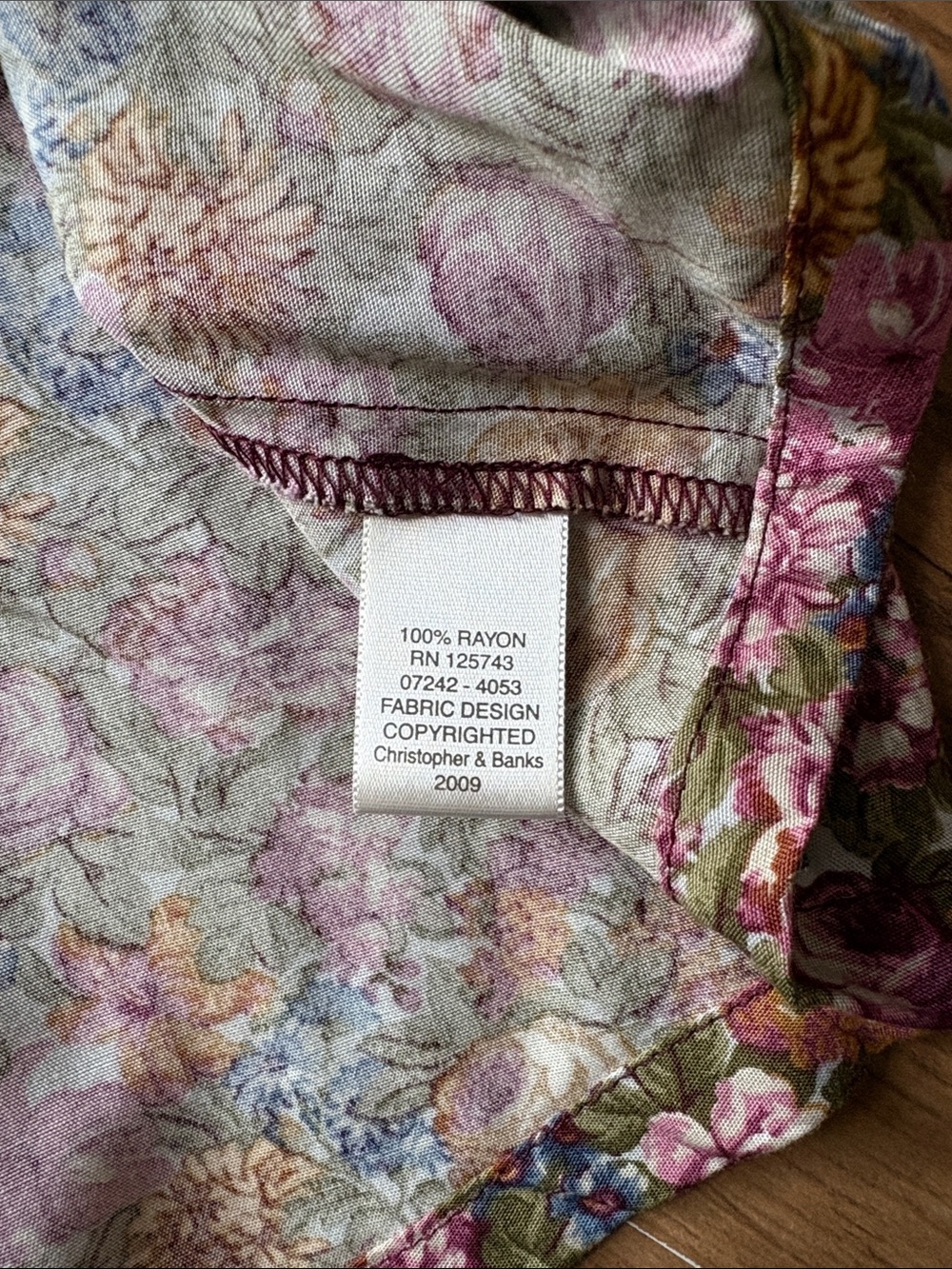 Floral Button Down Midi Skirt - Picture 6 of 6